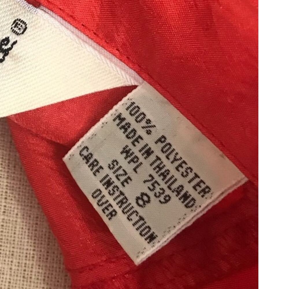 VTG Diane Von Furstenberg Red Button Down Long Sleeve DVF - Women's M - Picture 6 of 6